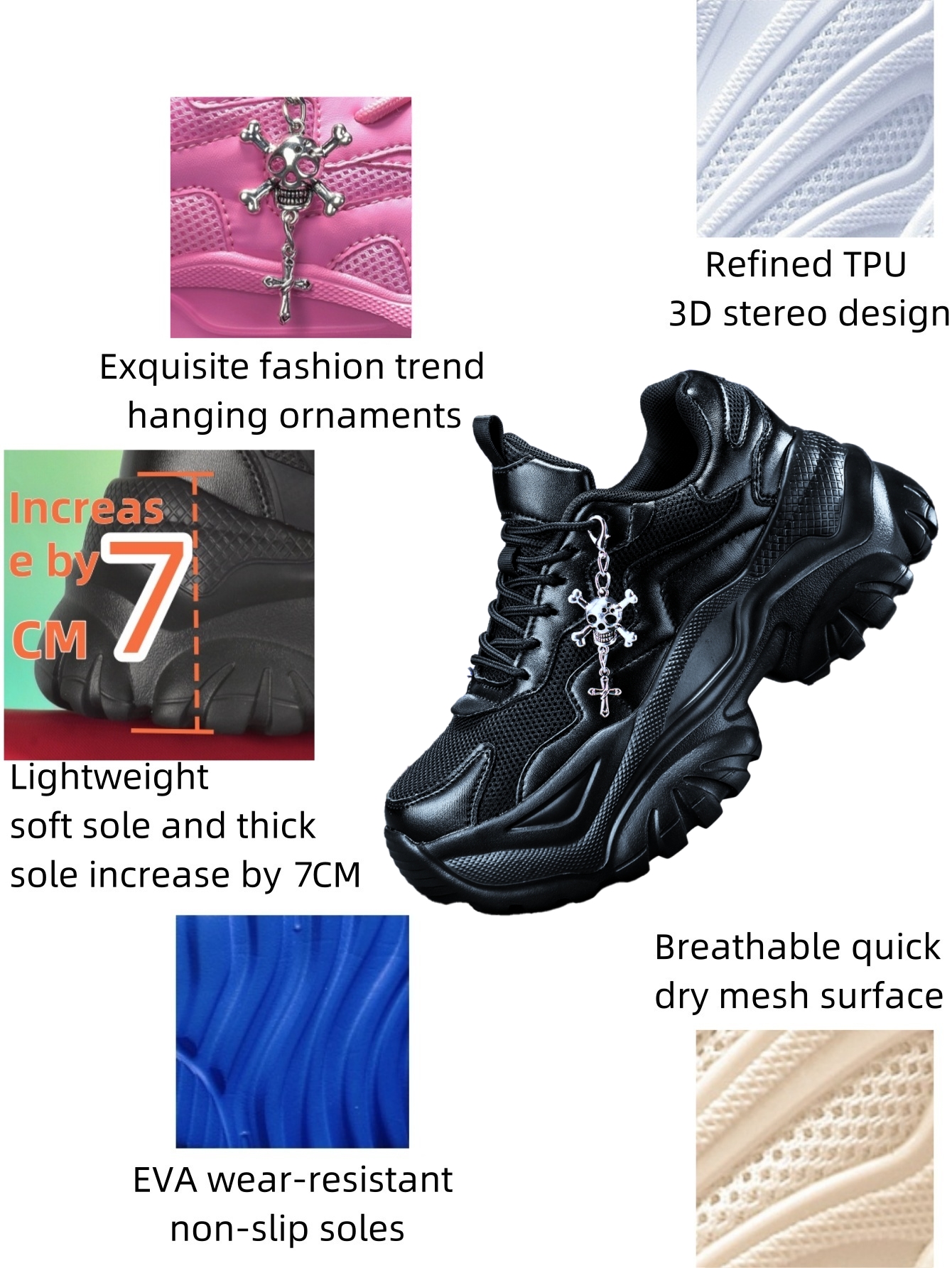 Women's 7cm Height-Increasing  - Crossfit Accessory Work บทวิจารณ์และราคา