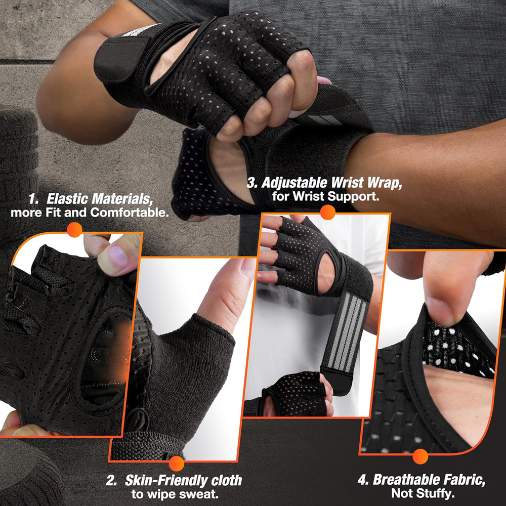 Fitness Gloves with Wrist Supp - Gear For Crossfit บทวิจารณ์และราคา