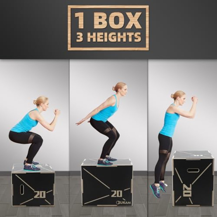 Non-Slip Wood Plyometric Jump  - Box Jump Plyo บทวิจารณ์และราคา