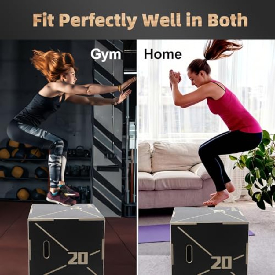 Non-Slip Wood Plyometric Jump  - Box Jump Plyo บทวิจารณ์และราคา