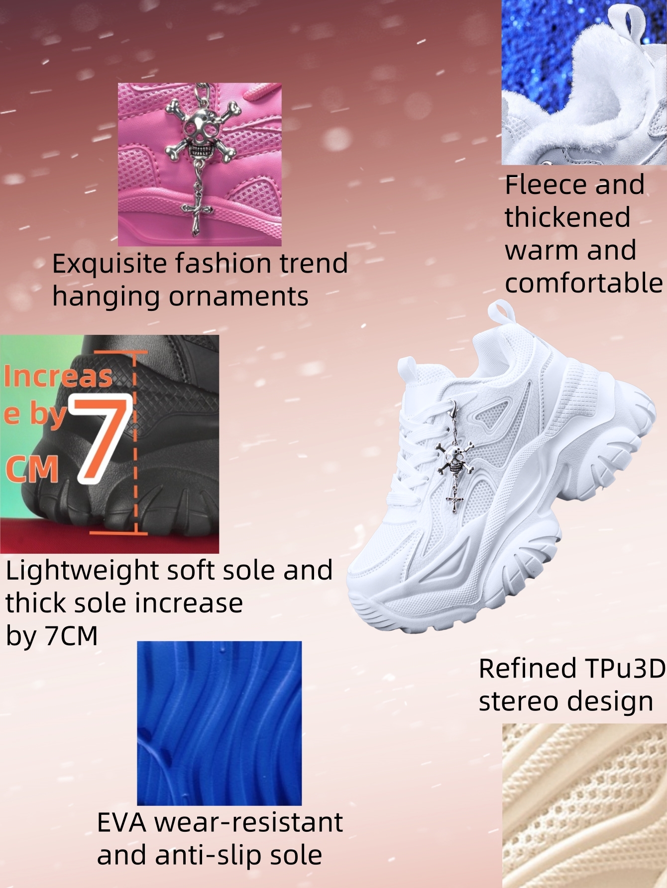 Women's Height-Increasing 7cm  - Crossfit Accessory Work บทวิจารณ์และราคา