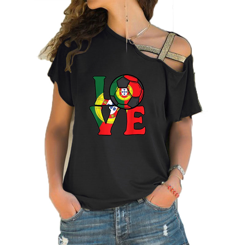 Women Loose Slash Neck T Shirt - Crossfit Accessories บทวิจารณ์และราคา