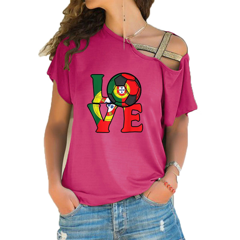 Women Loose Slash Neck T Shirt - Crossfit Accessories บทวิจารณ์และราคา