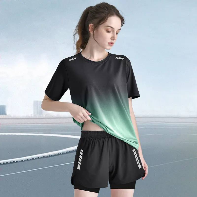 Women's Quick-Dry Short Sleeve - Crossfit Yoga บทวิจารณ์และราคา
