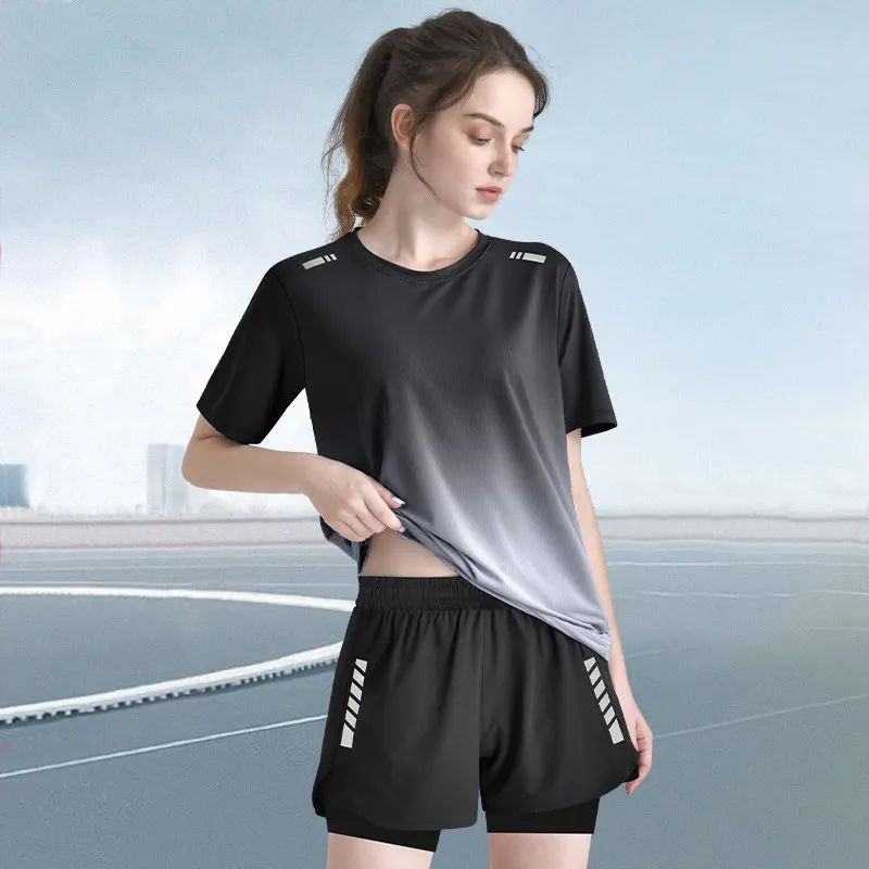 Women's Quick-Dry Short Sleeve - Crossfit Yoga บทวิจารณ์และราคา