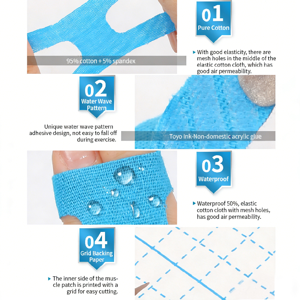 10PCS Kinesiology Tape for Fin - Finger Tape Athletic บทวิจารณ์และราคา