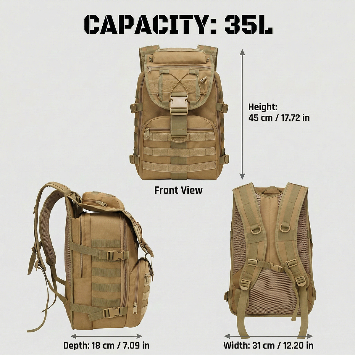 35L Gym Training Backpack for  - Crossfit Accessories บทวิจารณ์และราคา
