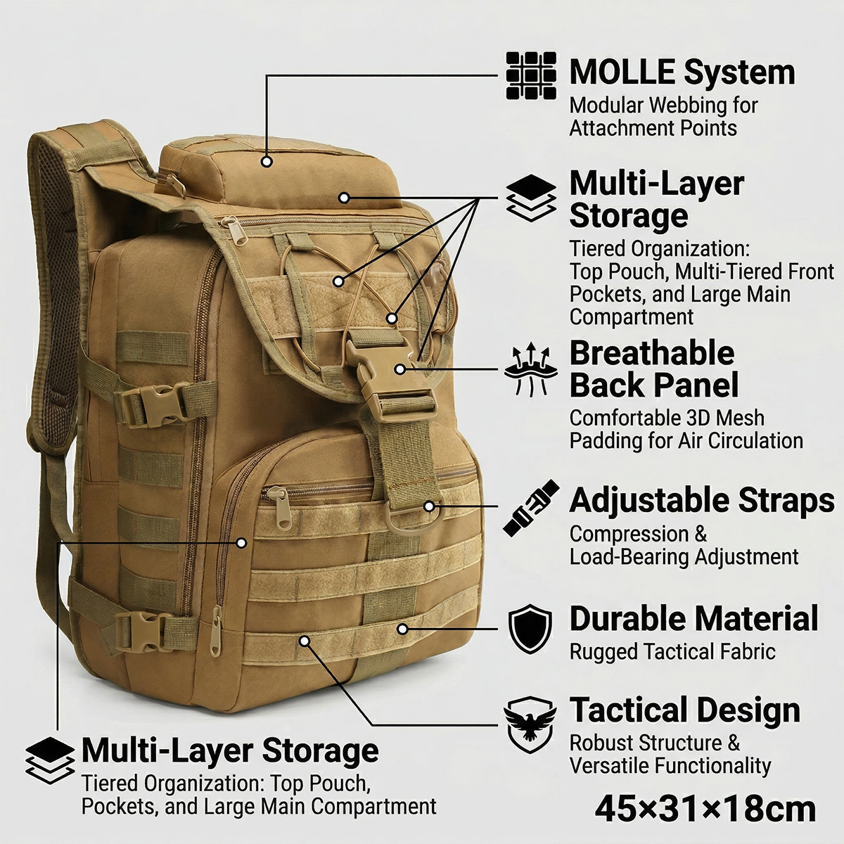 35L Gym Training Backpack for  - Crossfit Accessories บทวิจารณ์และราคา