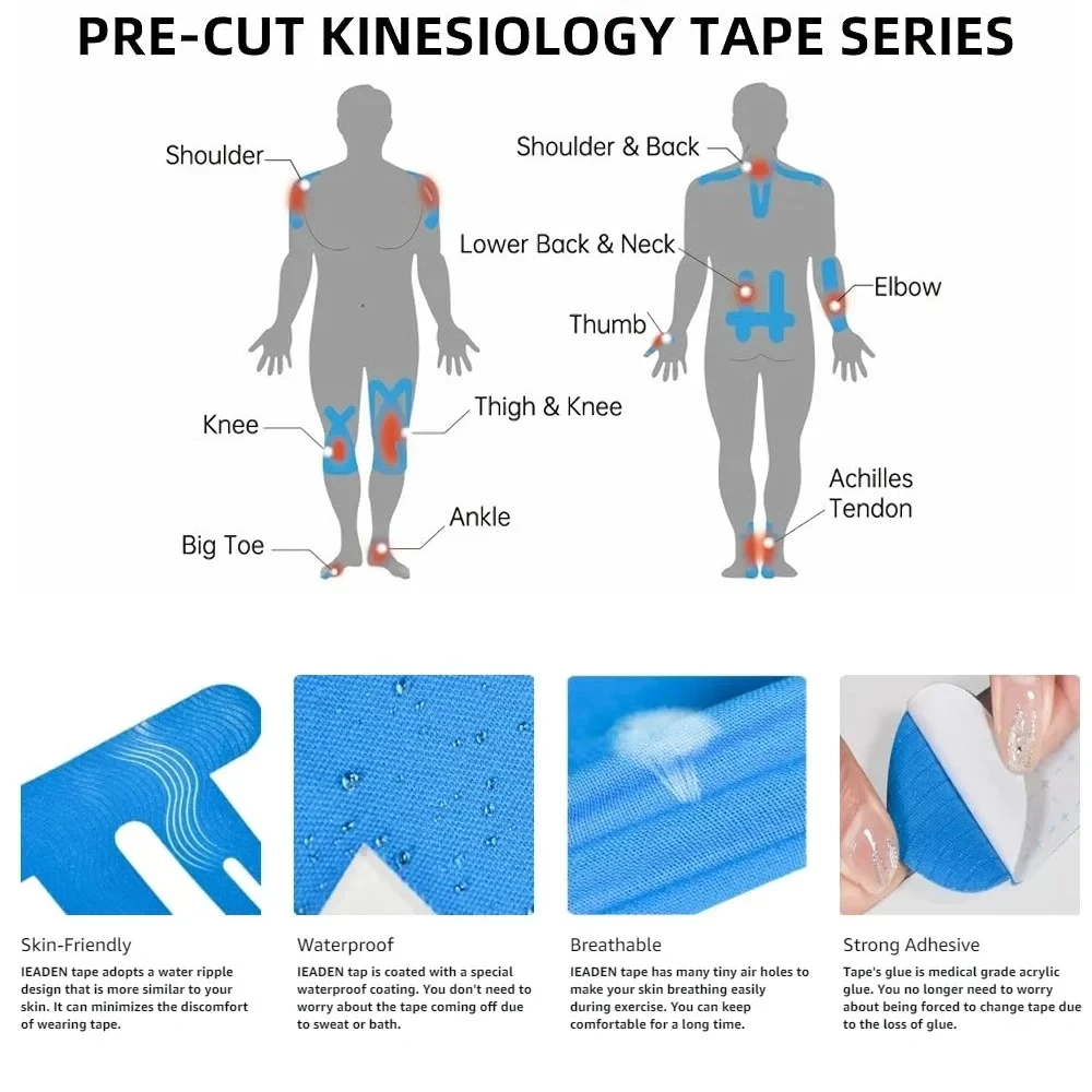10PCS Precut Kinesiology Tape  - Finger Tape Athletic บทวิจารณ์และราคา