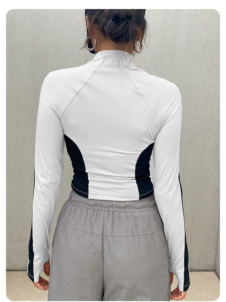 Yoga Clothes Stand Up Collar J - Crossfit Yoga บทวิจารณ์และราคา