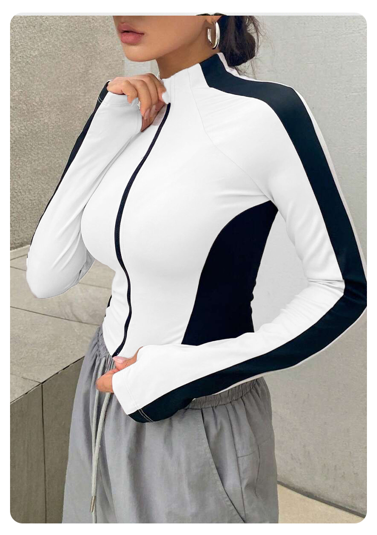 Yoga Clothes Stand Up Collar J - Crossfit Yoga บทวิจารณ์และราคา
