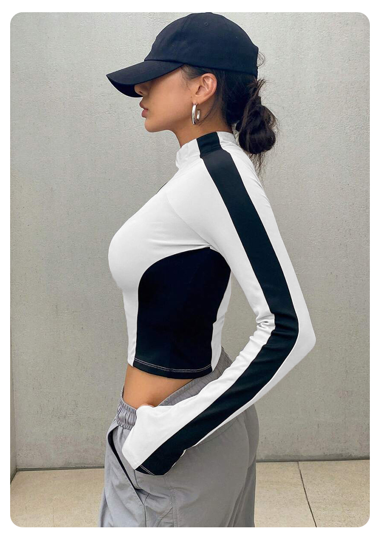 Yoga Clothes Stand Up Collar J - Crossfit Yoga บทวิจารณ์และราคา
