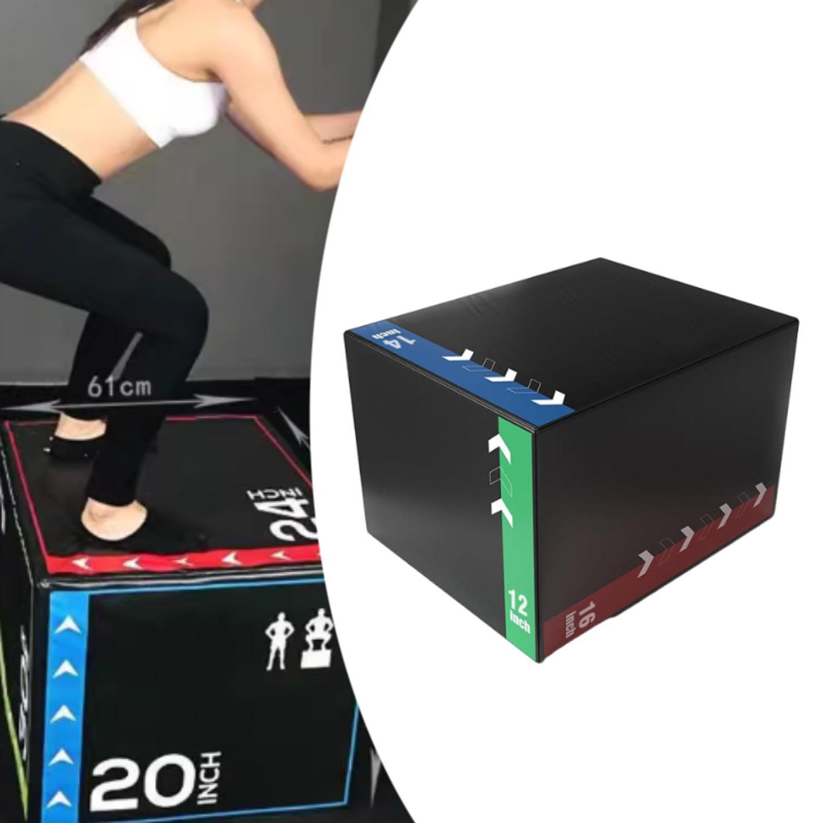 Plyo Jumping Exercise Box Port - Box Jump Plyo บทวิจารณ์และราคา