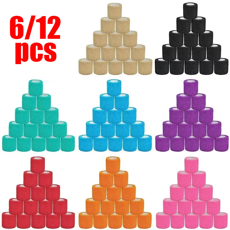 6/12pcs Colorful Sport Self Ad - Finger Tape Athletic บทวิจารณ์และราคา