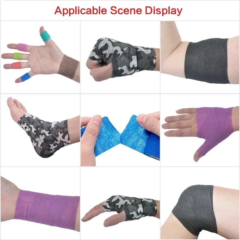 6/12pcs Colorful Sport Self Ad - Finger Tape Athletic บทวิจารณ์และราคา