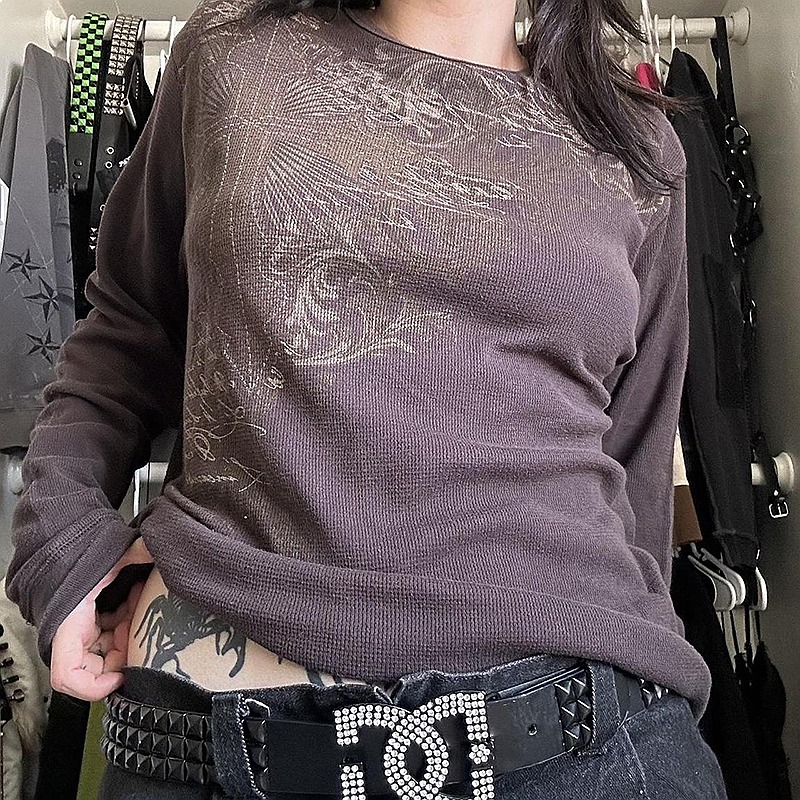 2000s Aesthetic Mall Goth Y2K  - Crossfit Accessories บทวิจารณ์และราคา